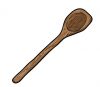 1 wooden spoon