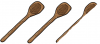 2.5 wooden spoons +